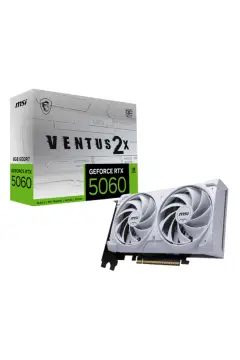 کارت گرافیک GeForce RTX 5060 8G Ventus 2X OC سفید GDDR7 128Bit DX12 مخصوص بازی