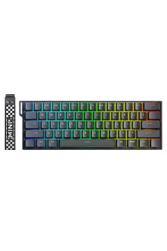 کیبورد مغناطیسی اثر هال مینی 60 با سوئیچ سریع استرومریز 8000Hz TKL قابل تعویض داغ