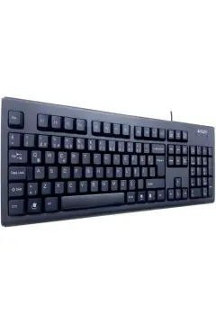 کیبورد چندرسانه‌ای Fn با کابل USB مدل Km-720 سیاه