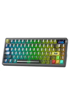 کیبورد مکانیکی RGB نوا75 TKL سوئیچ دریم ساکورا سه حالته بی‌سیم با قابلیت ماکرو و هات سوآپ مخصوص بازی