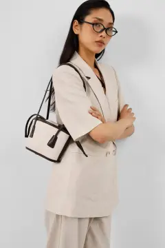 کیف کانواس با دسته بوزگولو پادرا قهوه‌ای