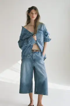 شلوار جین کلوش با کمر بلند