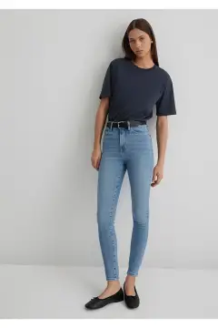 شلوار جین سرنا گلد شکل آبی مایل به بنفش