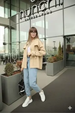 شلوار جین زنانه راحت با کمر بلند و خنک نسل جدید