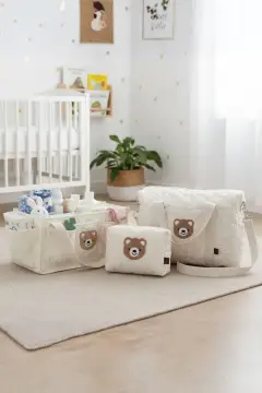 ست کیف مراقبت مادر و کودک طرح خرس سفید HeviKids