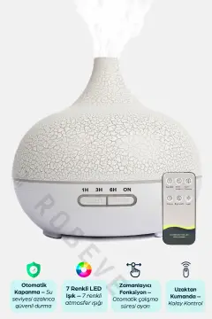 دستگاه بخور اتوماتیک 550 میلی لیتر رطوبت ساز اتاق با عطرپاش سفید