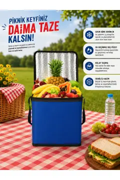 کیف ترموس کمپ و پیکنیک با عایق حرارتی و سردکن Mavi به ابعاد 20x27x27 سانتیمتر