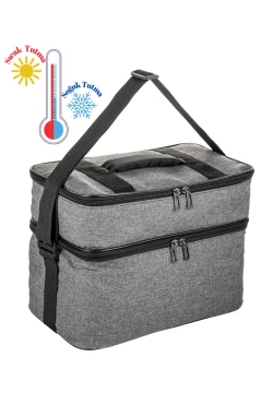 کیف ترموس خنک کننده Ns 22 Lt – کیف حرارتی مخصوص کمپ و پیک نیک با عایق حرارتی برای نگهداری دما – رنگ خاکستری