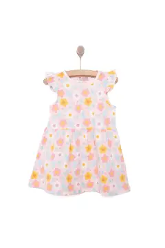 لباس دخترانه طرح گل داودی HelloBaby Basic