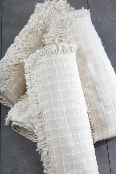 روکش مبل کرم رنگ طبیعی 100% پنبه بولدان (در بسته 1 عدد محصول موجود است)