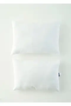 بالش میکروفایبر ۲ عددی سفید (۵۰x۷۰ سانتی‌متر)