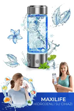 دستگاه آب هیدروژنی قابل حمل و شارژی از شیشه بوروسیلیکات با فناوری SPE PEM