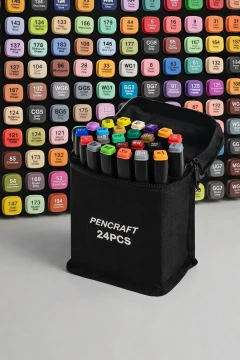 ست مداد رنگی حرفه‌ای ۲۴ عددی Pencraft، ست طراحی پروژه و معماری