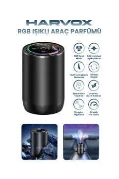 عطر خودرو با نور RGB و 3 حالت مختلف، افکت ستاره‌ای، مرطوب‌کننده هوا و آروماتراپی