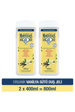ژل دوش شیر وانیل ارگانیک 400 میلی لیتر x2