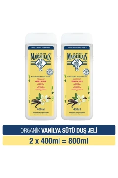 ژل دوش شیر وانیل ارگانیک 400 میلی لیتر x2