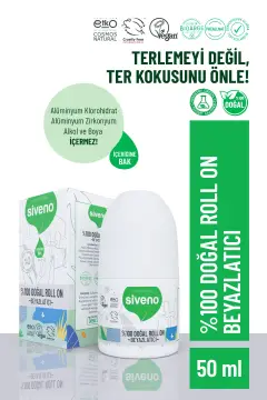 دئودورانت رولی سفیدکننده با اثر 100% طبیعی جلوگیری از بوی عرق بدون لکه گیاهی و وگان 50 میلی لیتر