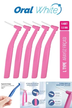 مسواک بین دندانی صورتی 0.6 mm Cleaning Pro 5 عددی