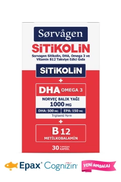سیتیکولین، DHA امگا 3 و B12 (30 کپسول)