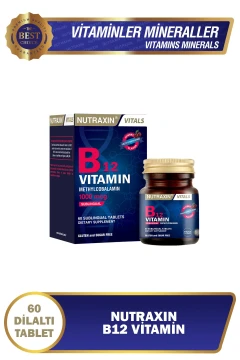 ویتامین B12 1000 میکروگرم زیر زبانی 60 قرص، متیل‌کوبالامین، وگان، جذب سریع