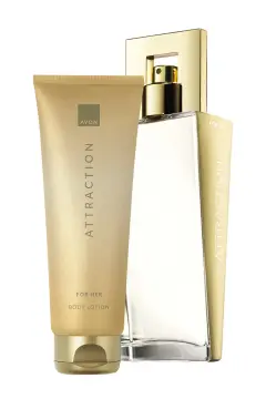 پک عطر زنانه اَتراکشن ۵۰ میلی‌لیتر و لوسیون بدن