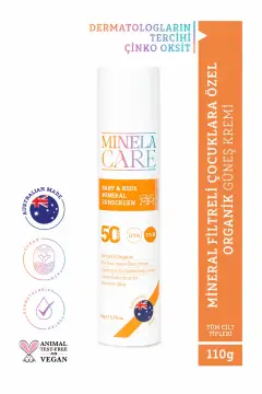 کرم ضد آفتاب معدنی ارگانیک مخصوص نوزادان و کودکان SPF 50 110 گرم %25 زینک اکسید نانو