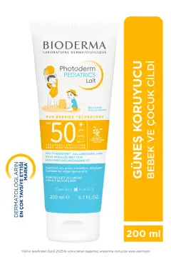 کرم ضد آفتاب شیر مانند بیودرما مخصوص کودکان با SPF50+ و محافظت آنتی‌اکسیدانی 200 میلی‌لیتر