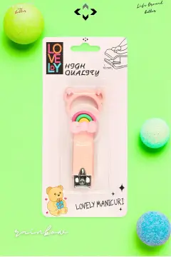 ناخن‌گیر کودک طرح‌دار با کاور برجسته RAİNBOW LOVEL