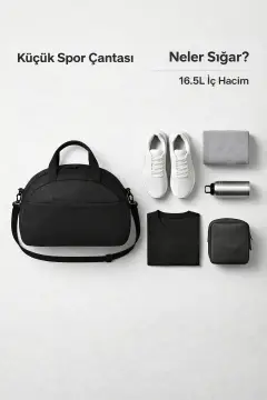 کیف ورزشی مسافرتی کوچک با جیب جلو و بند شانه‌ای قابل تنظیم