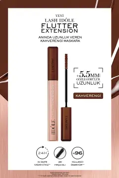ماسکارا قهوه‌ای با ظاهر مژه‌های بلند لَش آیدول فلَتر اکستنشِن 8.5ml