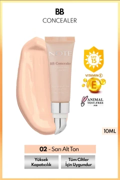 کرم پودر پوشاننده BB SPF 15 با سر فلزی - 02 متوسط روشن