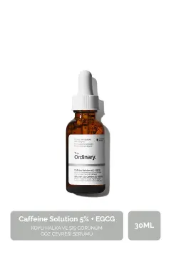 محلول کافئین ۵% + EGCG - سرم دور چشم با ظاهر حلقه‌ای و پف‌کرده