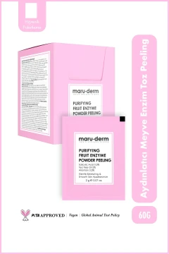 پیلینگ پودر آنزیم میوه‌ای پاک‌کننده 60 گرم (اسید سالیسیلیک 0.5% + روغن درخت چای 2% + آلانتوئین 0.5%)