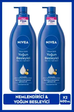 شیر بدن مغذی غلیظ 400ml، مناسب برای پوست‌های خیلی خشک، حاوی هیالورون، مرطوب‌کننده عمیق بدن، بسته 2 عددی