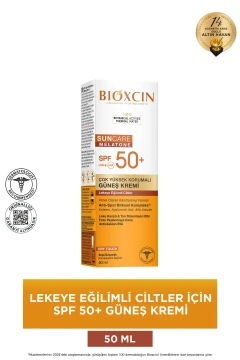 کرم ضد آفتاب مخصوص پوست‌های مستعد لک SPF 50 - آلفا آربوتین، کلاژن، اسید هیالورونیک 50 میلی‌لیتر