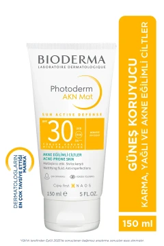 کرم ضد آفتاب فوتودرم AKN مات SPF30 برای پوست‌های چرب و مستعد آکنه 150 میلی‌لیتر