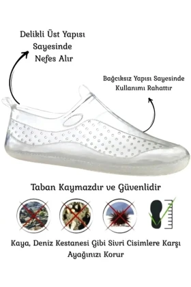 کفش دریایی شفاف بدون لغزش یونی‌سکس