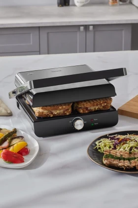 دستگاه توست و گریل با بدنه چدنی ۴ تکه گریلینت ۱۳۴۹H Inox ۲۰۰۰W