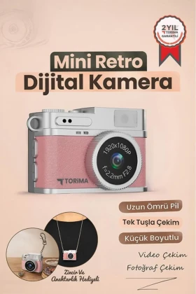 دوربین دیجیتال مینی سلفی ویدئو و لوگ Mini Anahtarlık 1080P CMR35 صورتی