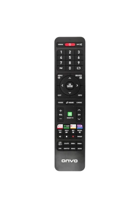کنترل از راه دور LCD LED ONVO با دکمه‌های NETFLİX، TABİİ، YOUTUBE و BEIN CONNECT برای تلویزیون‌های SMART