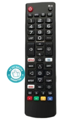 کنترل از راه دور تلویزیون هوشمند LCD LED AKB75675301 / AKB75675311 مدل 75675304 43lm6300pub Netflix Prime video