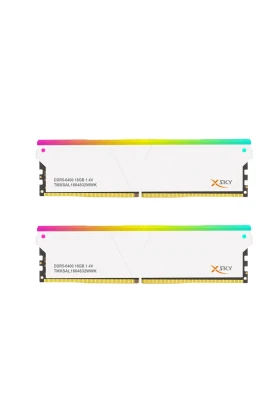 رم V-Color Manta XSky RGB 32GB (2x16GB) DDR5 6400MHz CL32 AMD EXPO سفید
