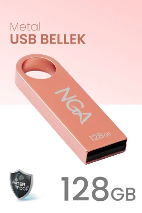 فلش درایو USB 128 گیگابایت با بدنه فلزی و امنیت بالا