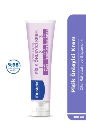کرم مرطوب‌کننده محافظ و پیشگیری از سوختگی پای نوزاد ویتامین بارییر 1.2.3 با منشاء طبیعی 100 میلی‌لیتر