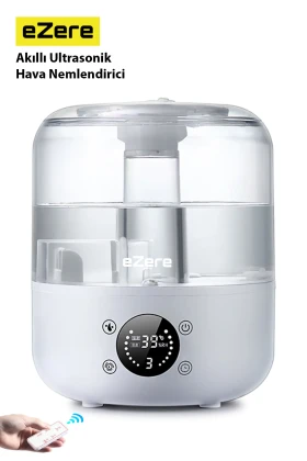 رطوبت‌ساز دیجیتال هوشمند TH-413 | ظرفیت 3 لیتر، لمسی، کنترل از راه دور، کارکرد بی‌صدا