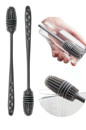 فرچه سیلیکونی برای تمیز کردن بطری و پستانک و شیشه‌های شیشه‌ای و ابزارهای تمیزکننده آشپزخانه
