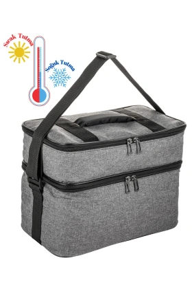 کیف ترموس خنک کننده Ns 22 Lt – کیف حرارتی مخصوص کمپ و پیک نیک با عایق حرارتی برای نگهداری دما – رنگ خاکستری