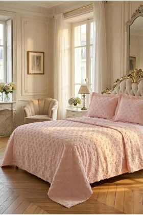 ست روتختی دو نفره 250 x 260 سانتی‌متر – مدل والون با 2 عدد روبالشی 50 x 70 سانتی‌متر