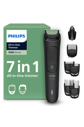 ست مراقبت مردانه 3000 سری 7 در 1، ماشین اصلاح صورت/مو/بدن، استفاده خشک/مرطوب، MG3930/15
