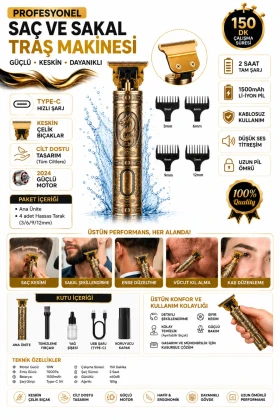 ماشین اصلاح بدن Dragon با شارژ USB حرفه‌ای